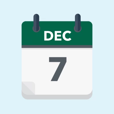 Calendar icon showing 7th December